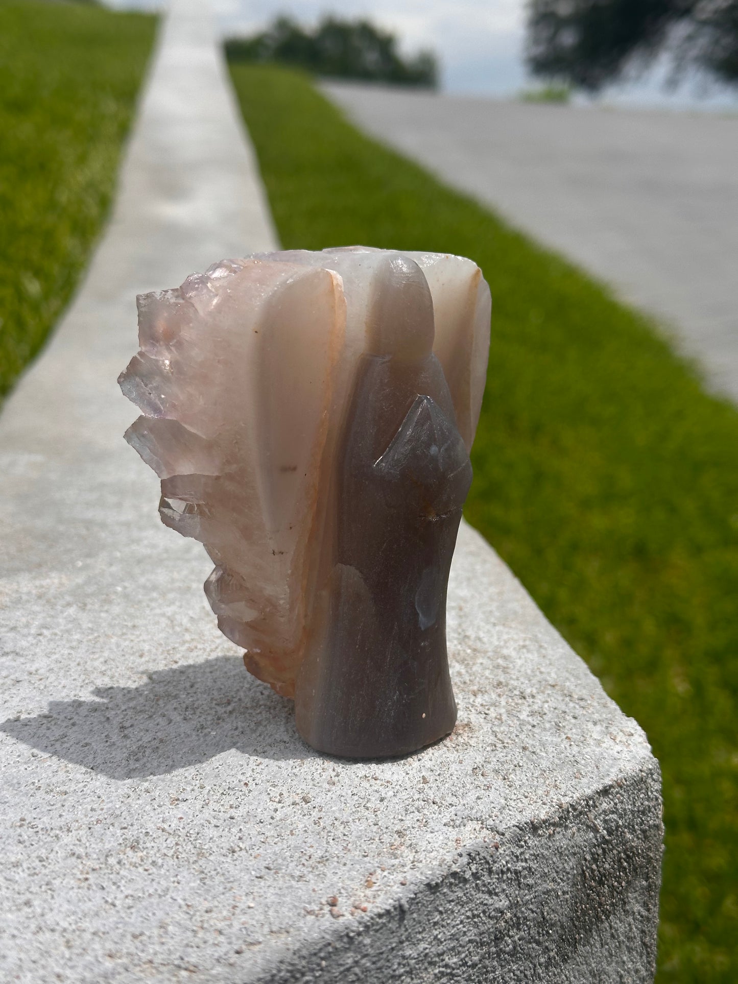 Agate Amethyst Cluster Angel