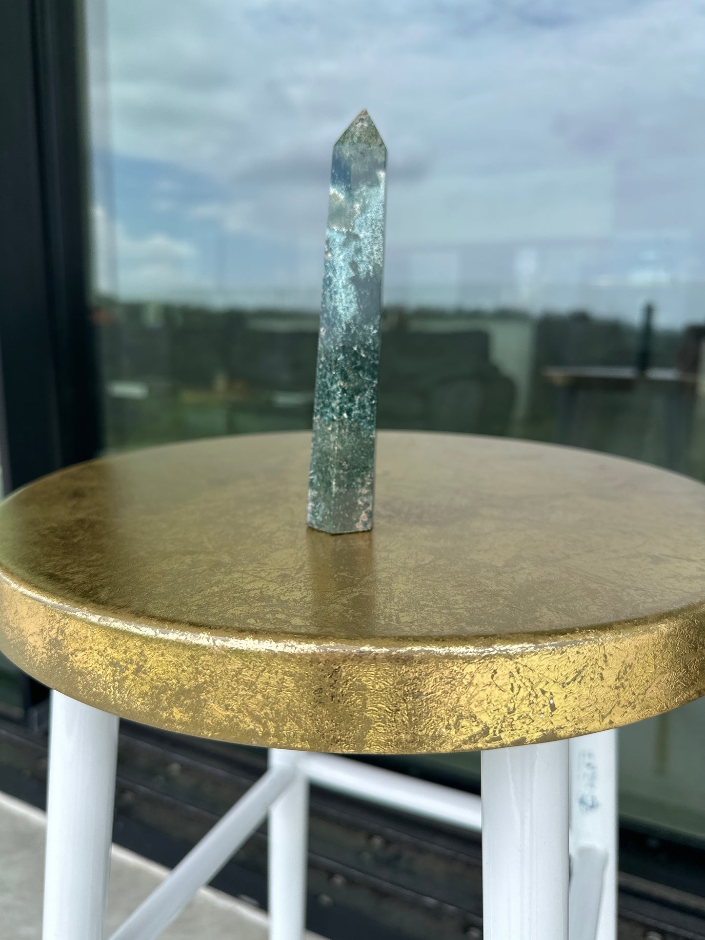 Moss agate tower