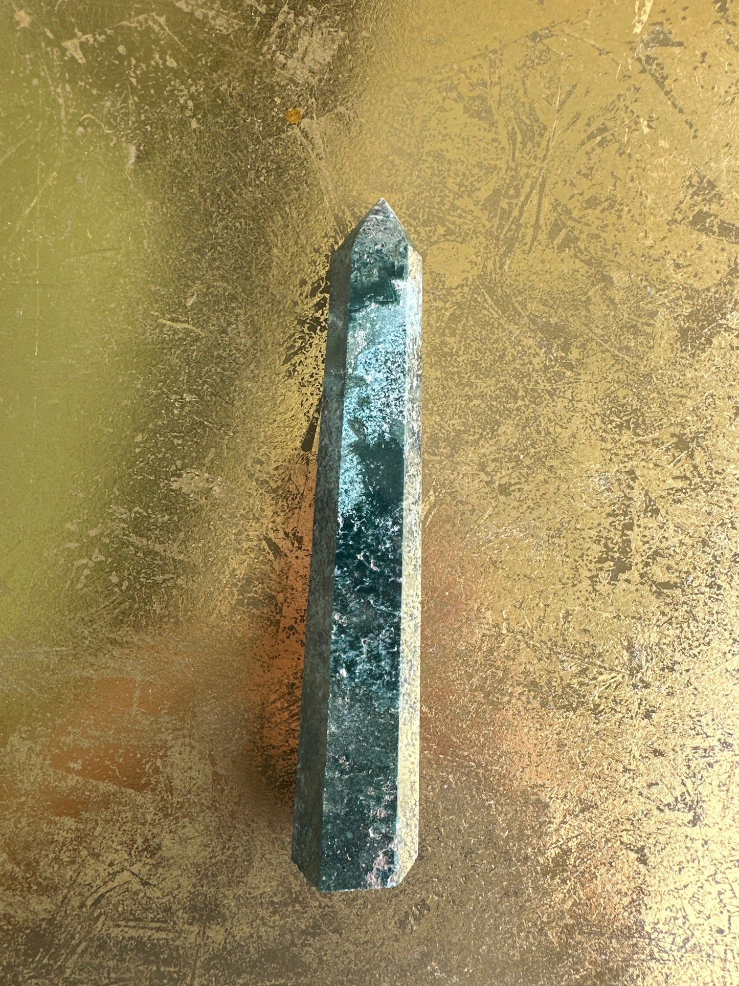 Moss agate tower