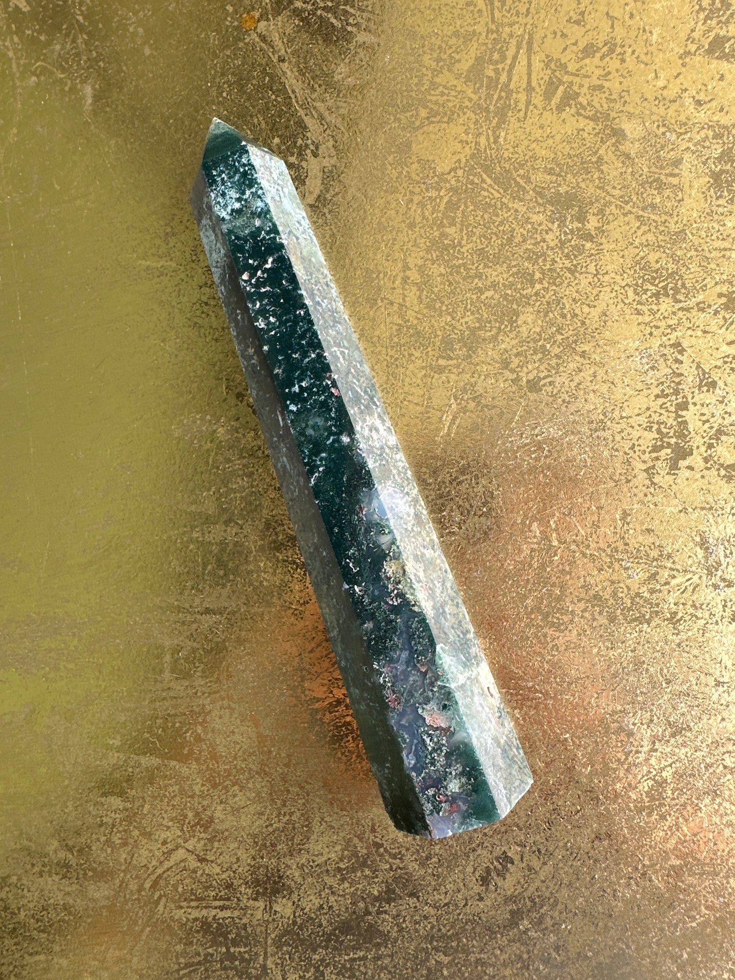 Moss agate tower