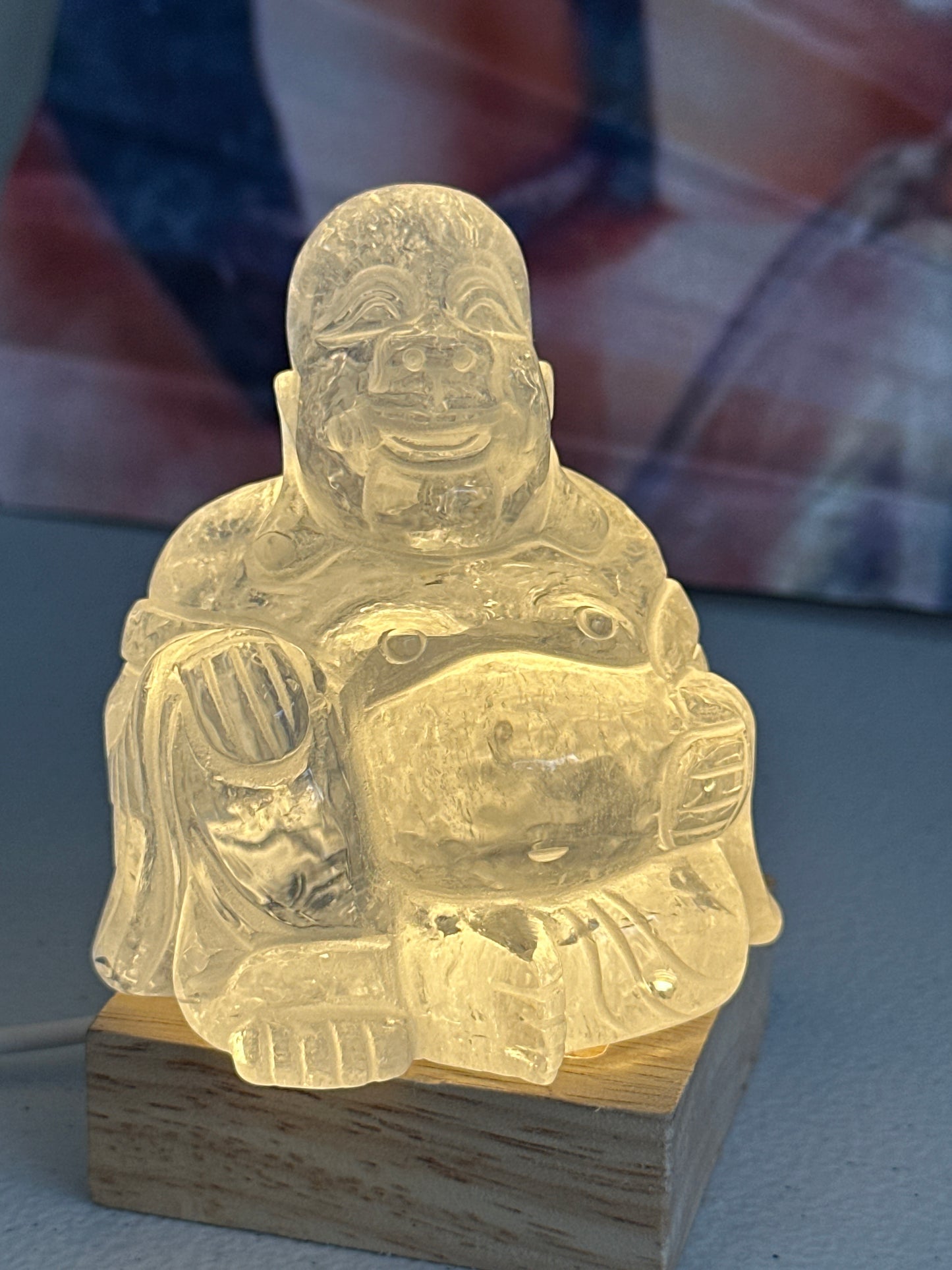 Clear Quartz Buddha