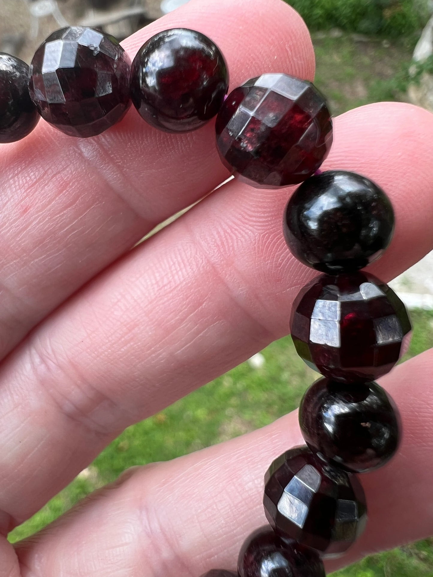 Light My Fire Faceted Garnet TMB Crystal Bracelet