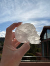 Ultra Healing Clear Quartz Rainbow Skull