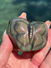 Butterfly Rainbow Obsidian Carving