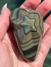 Hand Carved Rainbow Obsidian Star