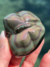 Butterfly Rainbow Obsidian Carving