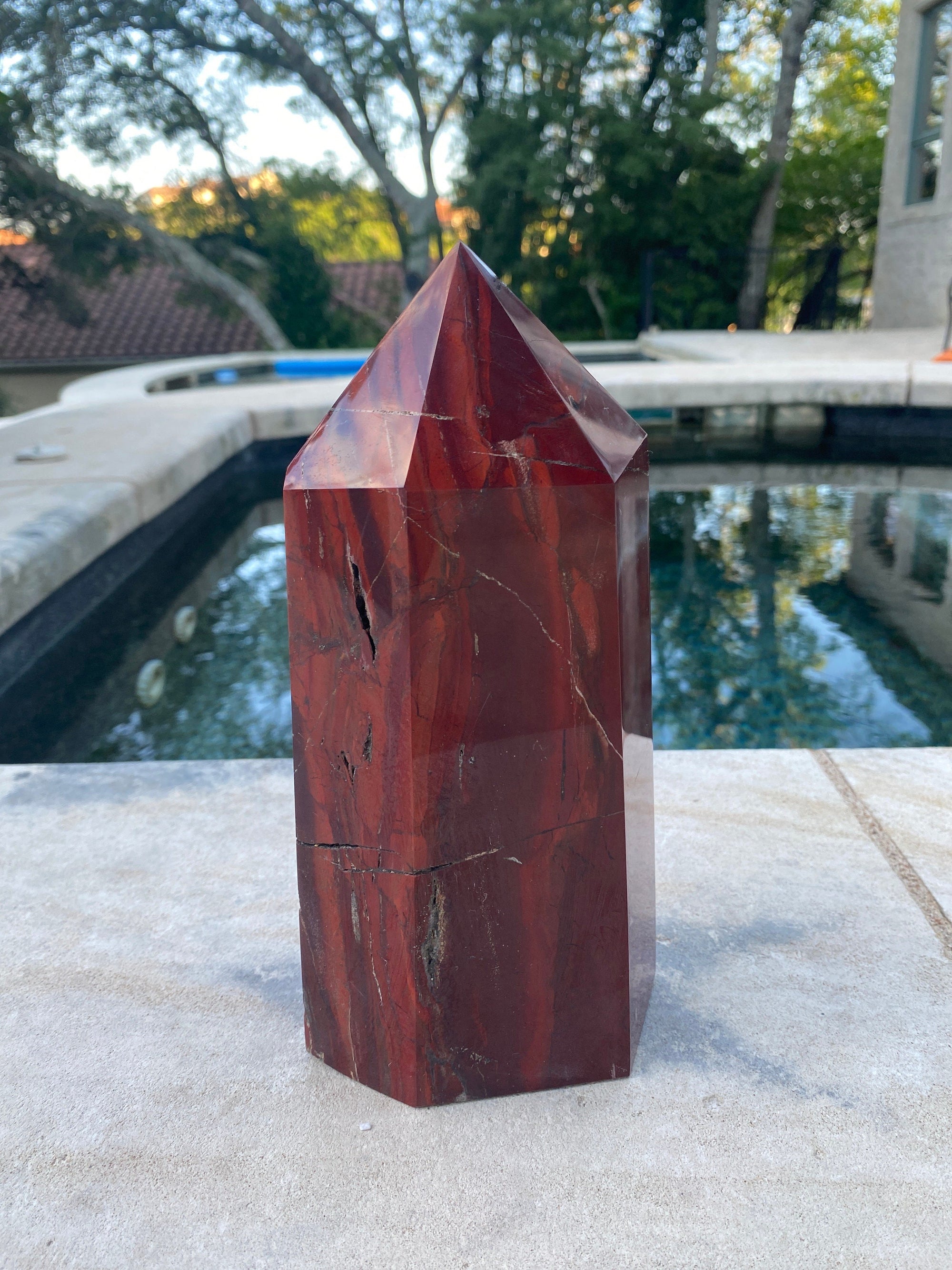 Red Indian Agate Quartz Monster Generator  6.30 LBS Beautiful