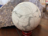 Howlite Sphere 2.5” Emotional Healing Calming Energy Crystal