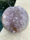 Amethyst Gem Geode Agate Crystal Sphere 4” Amazing Quality