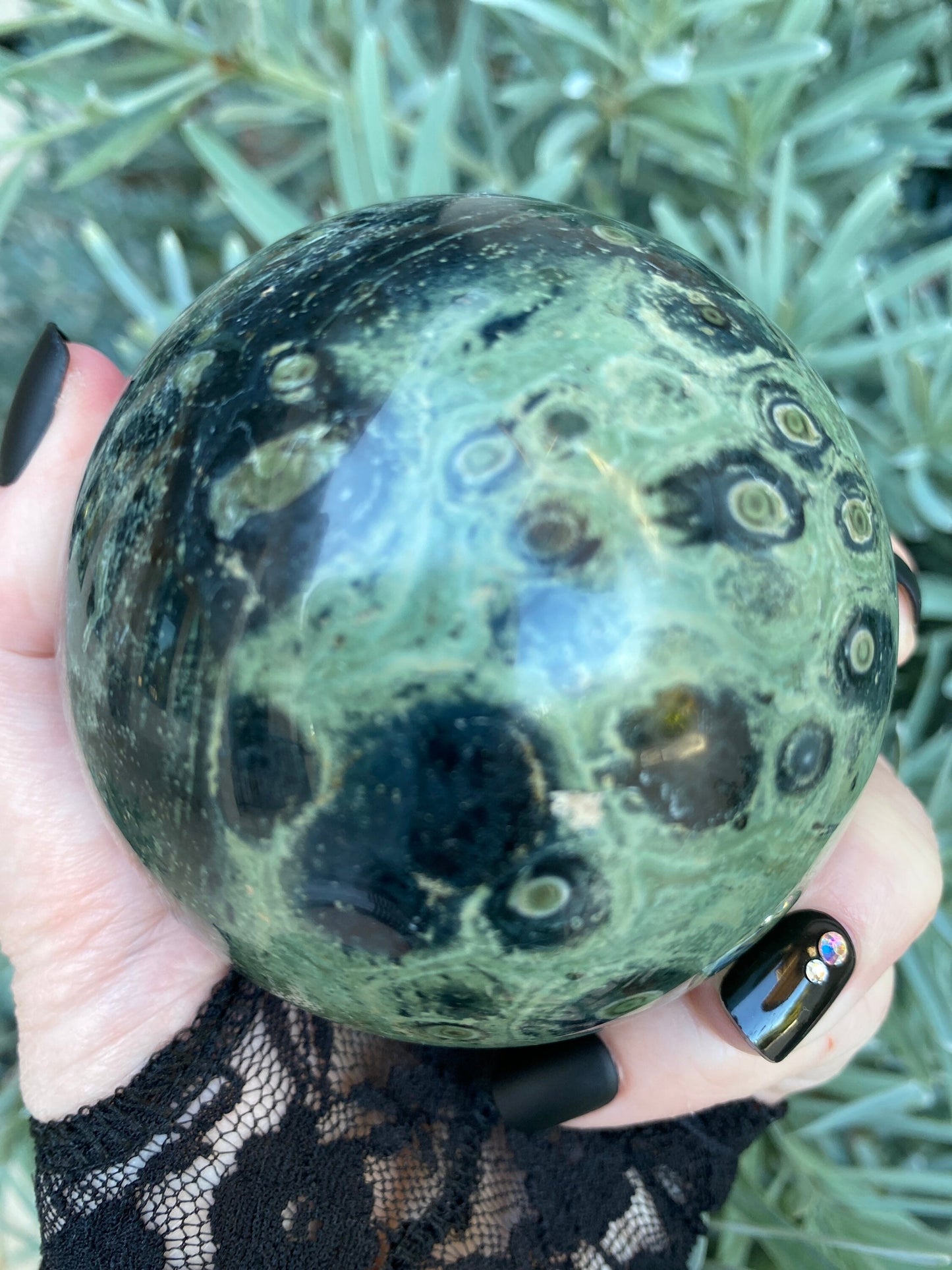 Kambaba Jasper Crystal Sphere 600 Grams