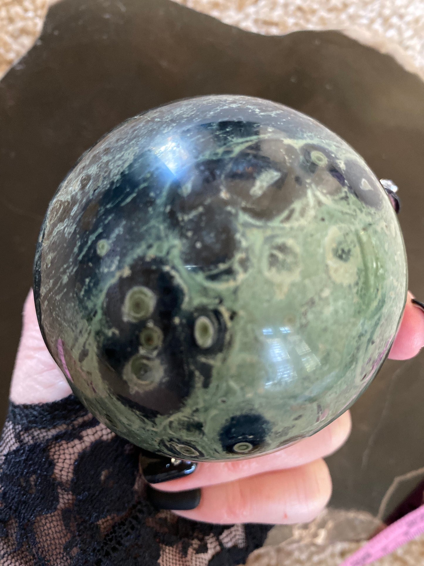 Kambaba Jasper Crystal Sphere 600 Grams