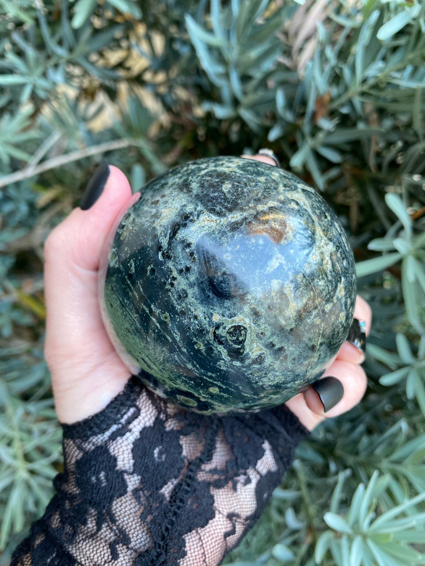 Kambaba Jasper Crystal Sphere 600 Grams