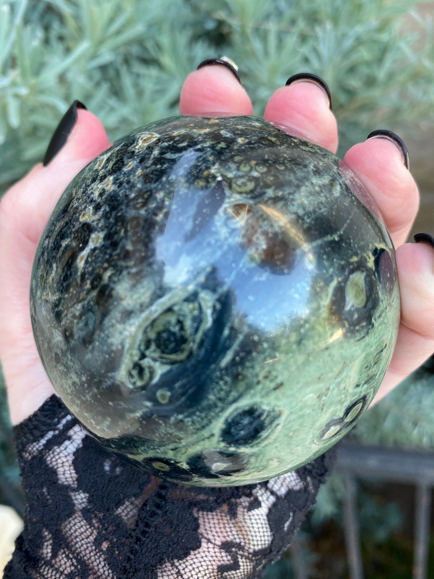 Kambaba Jasper Crystal Sphere 600 Grams