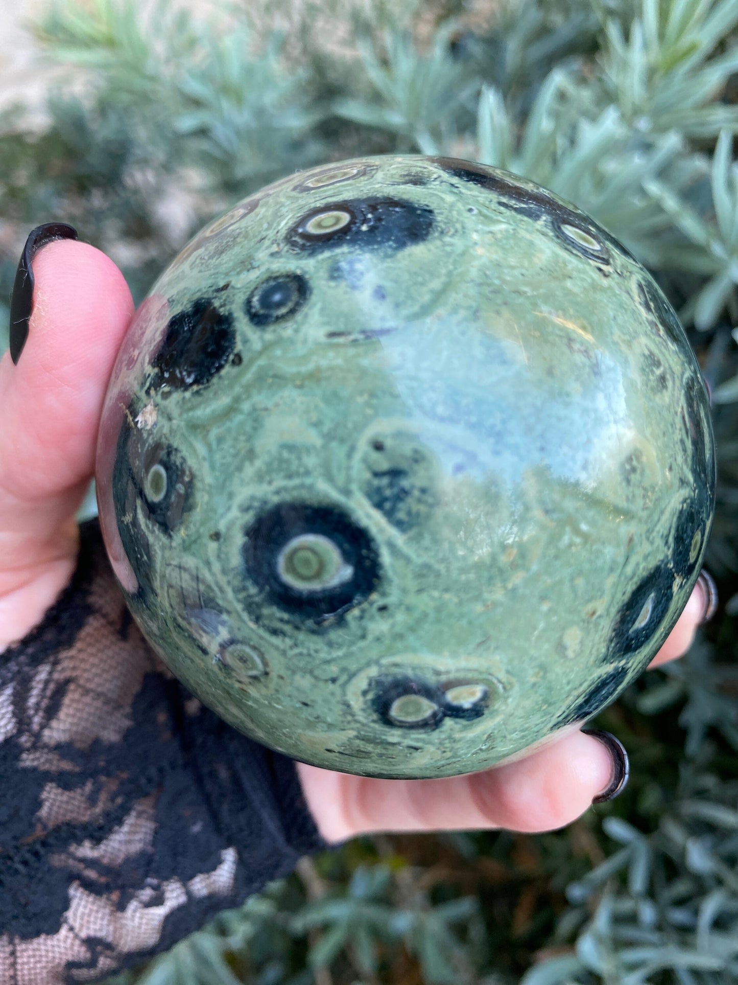 Kambaba Jasper Crystal Sphere 600 Grams