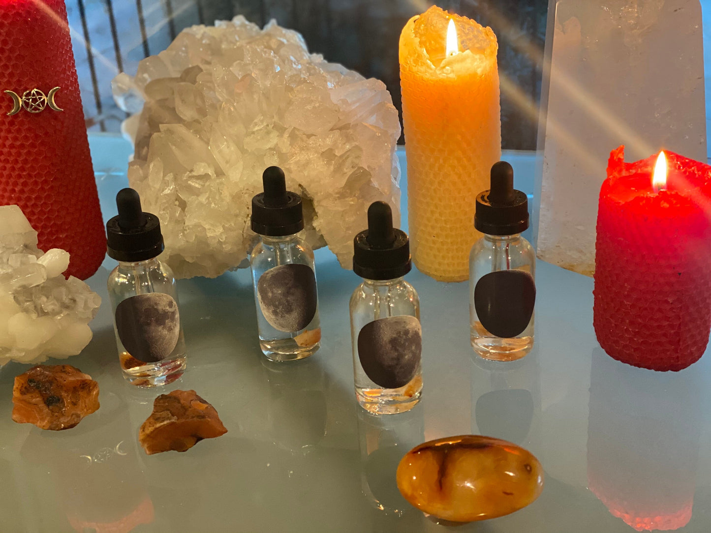 Fire Agate Crystal Infused 2020 Full Moon Water 30 ml