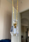 Clear Quartz Crystal Memorial Necklace