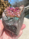 RARE Congo Cobalto Calcite with Malachite Heart Chakra Powerhouse 1 lb