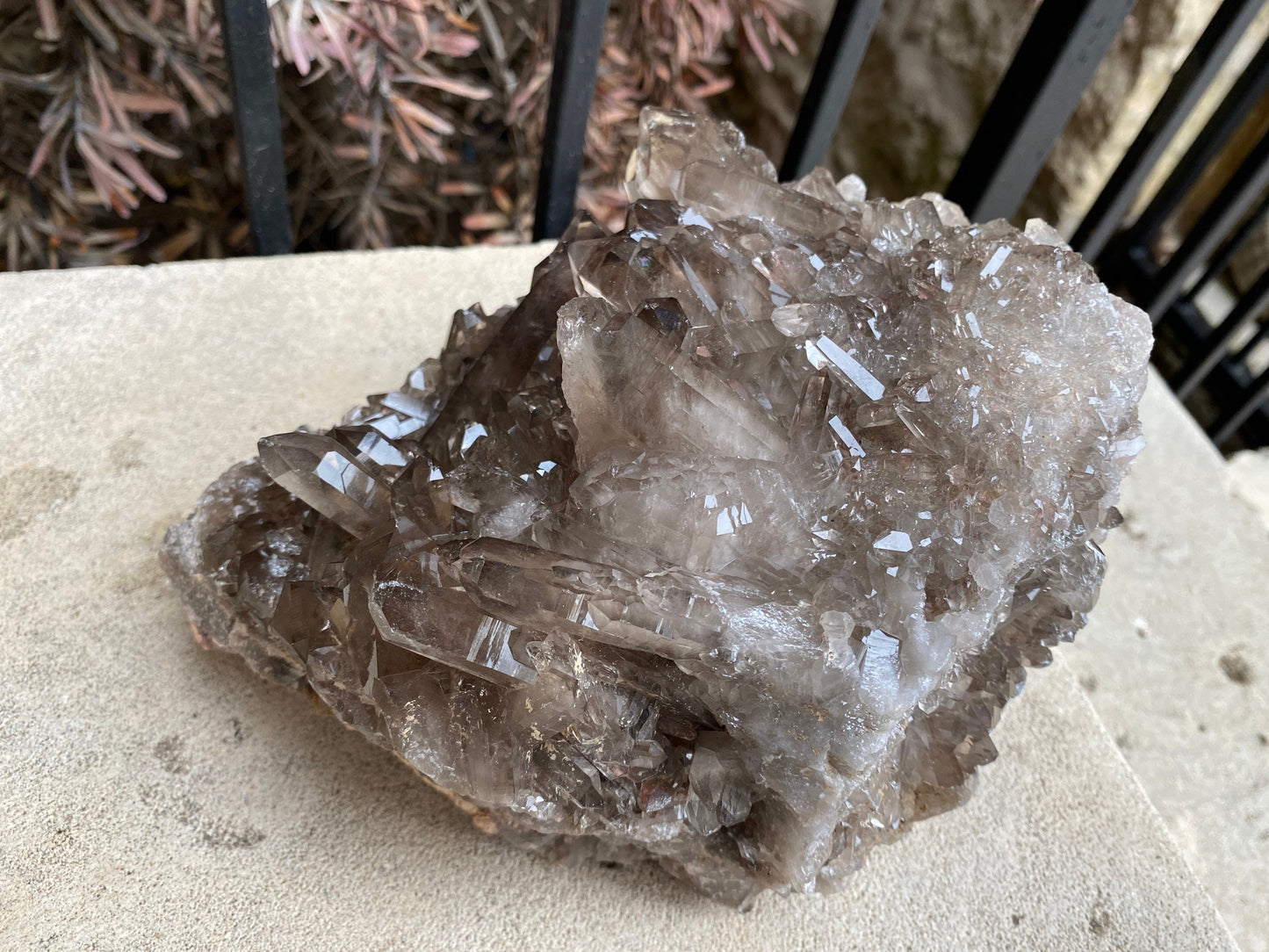 Smoky Quartz Cluster High Quality Gemy 9 lbs