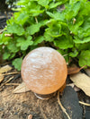 Peach Selenite Sphere 2.5” Moon Crystal