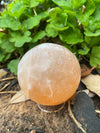 Peach Selenite Sphere 2.5” Moon Crystal