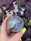 Sphalerite purple Crystal Sphere 2”