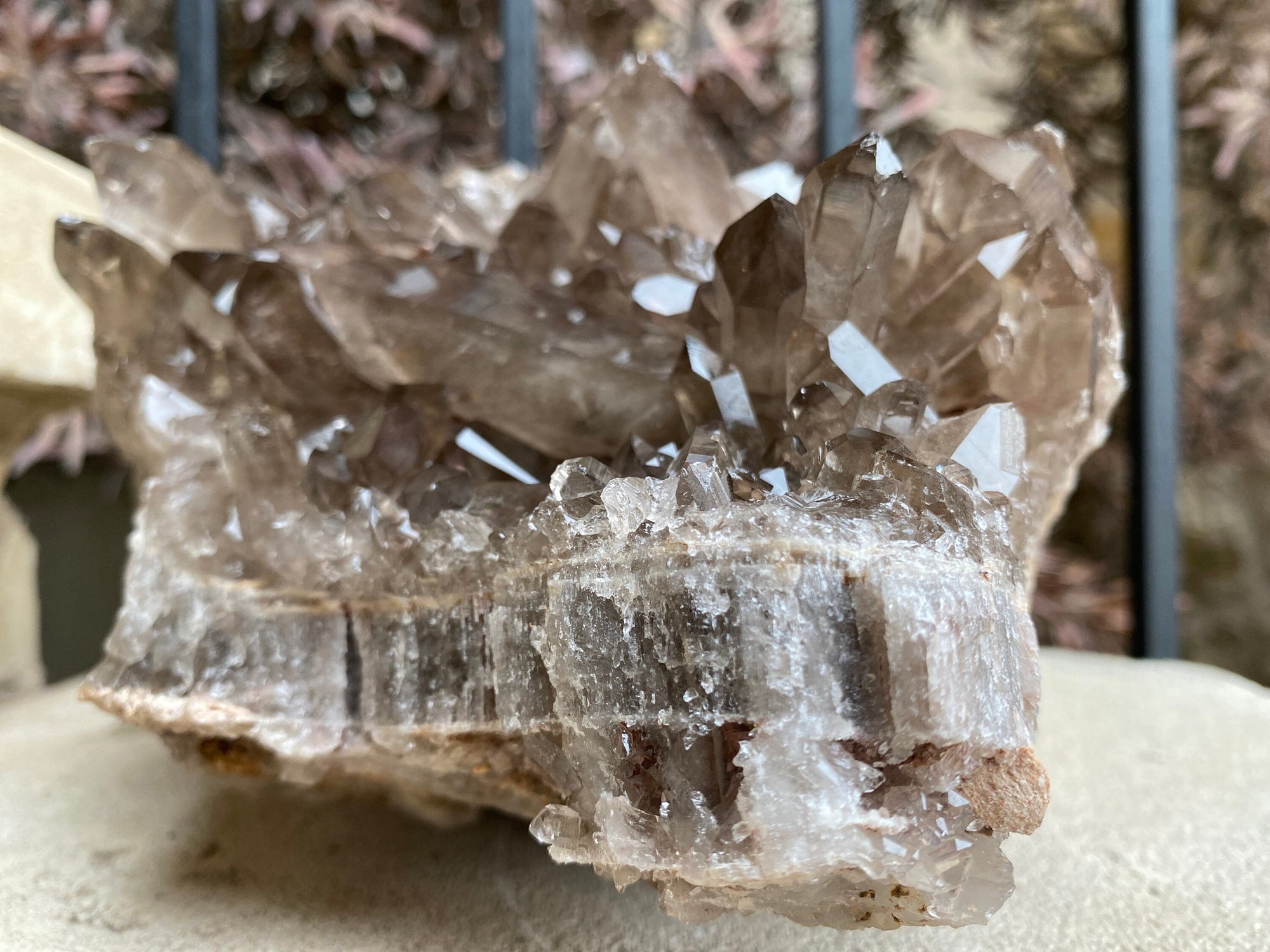 Smoky Quartz Cluster High Quality Gemy 9 lbs