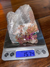 Rosa Cobalto Calcite 15.74 oz Natural Malachite Included