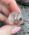 Master Healer Clear Quartz 1” Rainbow Loaded Sphere