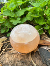 Peach Selenite Sphere 2.5” Moon Crystal