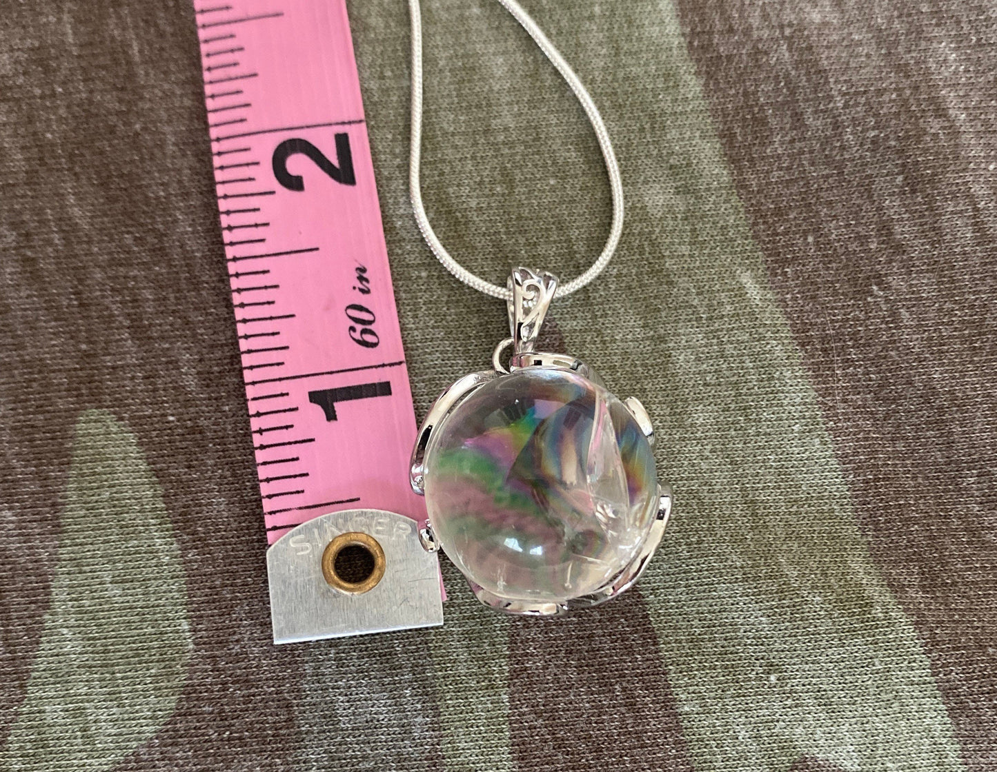 Clear Quartz Magical Pendant GIFT Free Chain