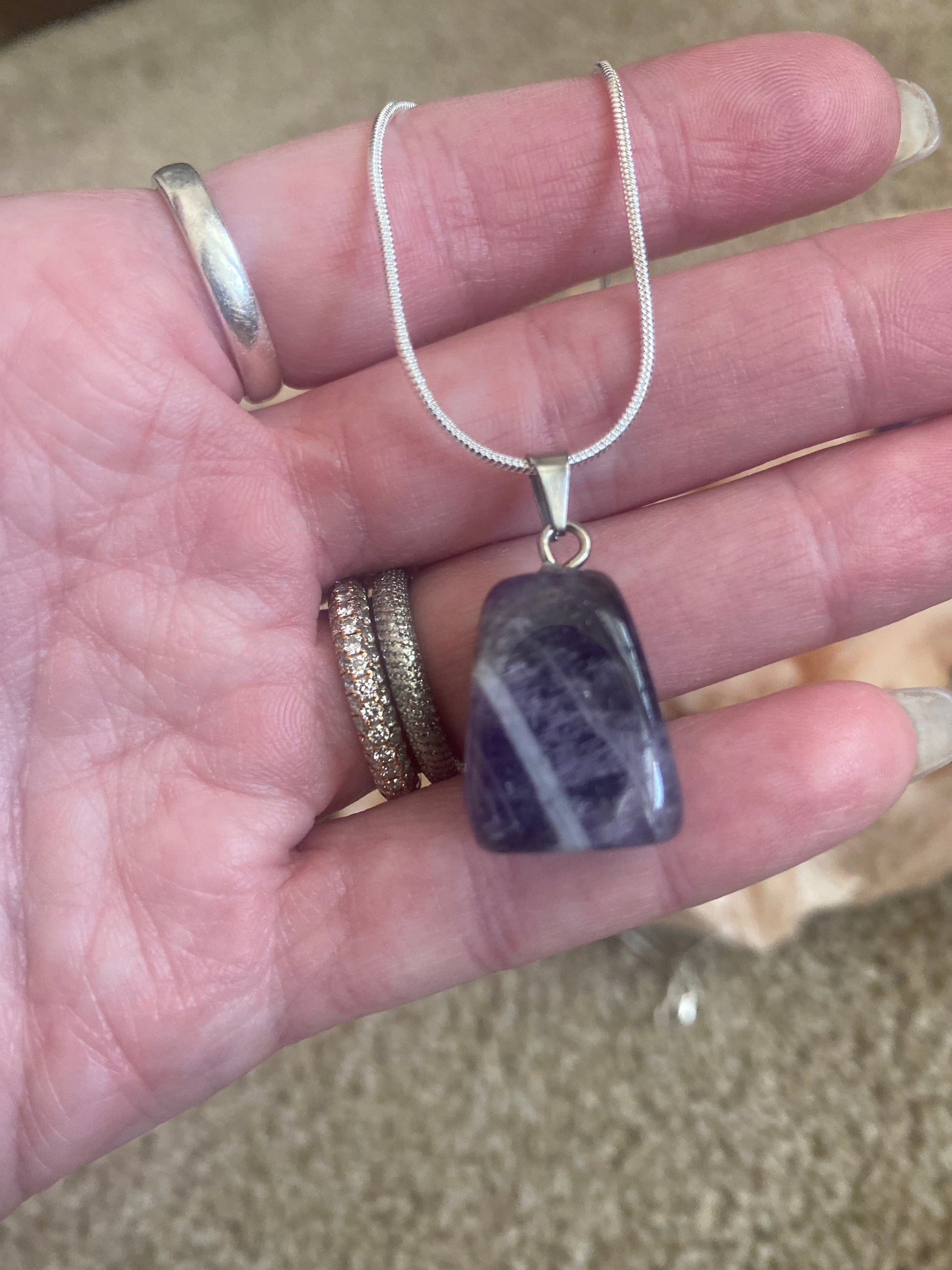 Dream Amethyst Pendent FREE chain