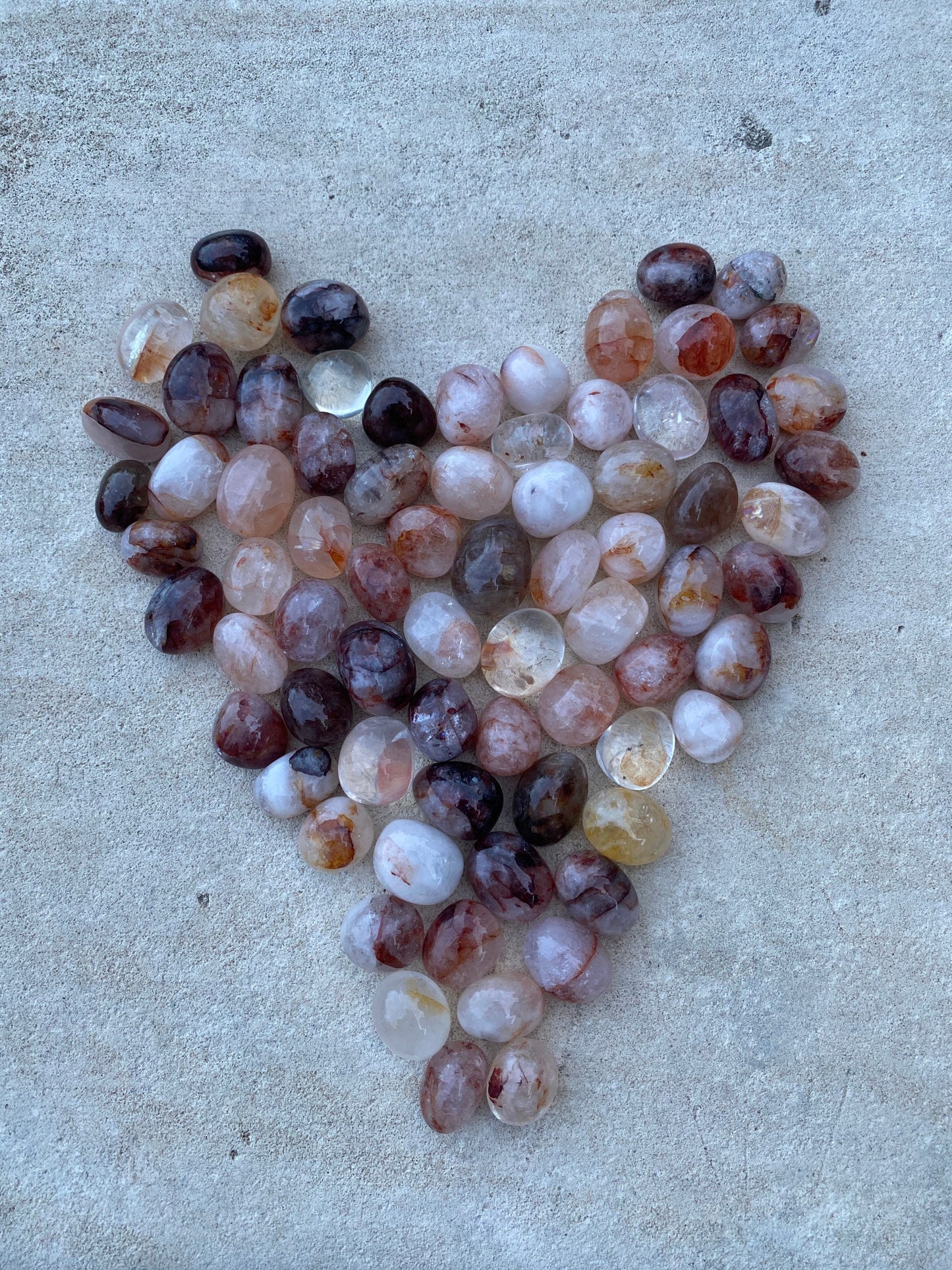 Hematoid Fire Quartz Tumbled Crystals