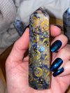 Sodalite Generator Gold Moons and Stars 4” Tall