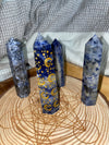 Sodalite Generator Gold Moons and Stars 4” Tall