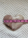 Pink Amethyst Druzy Heart-shaped Stone