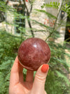 Red Strawberry Quartz Crystal Ball 304g