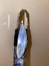 Sodalite Clear Quartz and Blue Kyanite Priestess Crystal Wand 9.5” Stunning