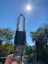 Sodalite Clear Quartz and Blue Kyanite Priestess Crystal Wand 9.5” Stunning