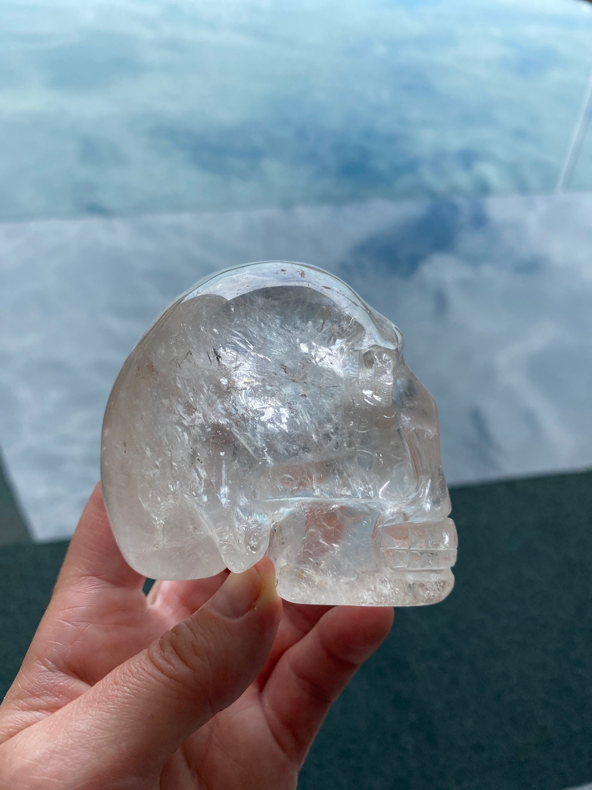 Clear Quartz Crystal Skull