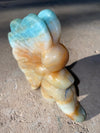 Caribbean Calcite Hand Carved Fairy 235 G Charged