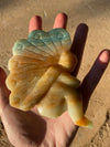 Caribbean Calcite Hand Carved Fairy 235 G Charged