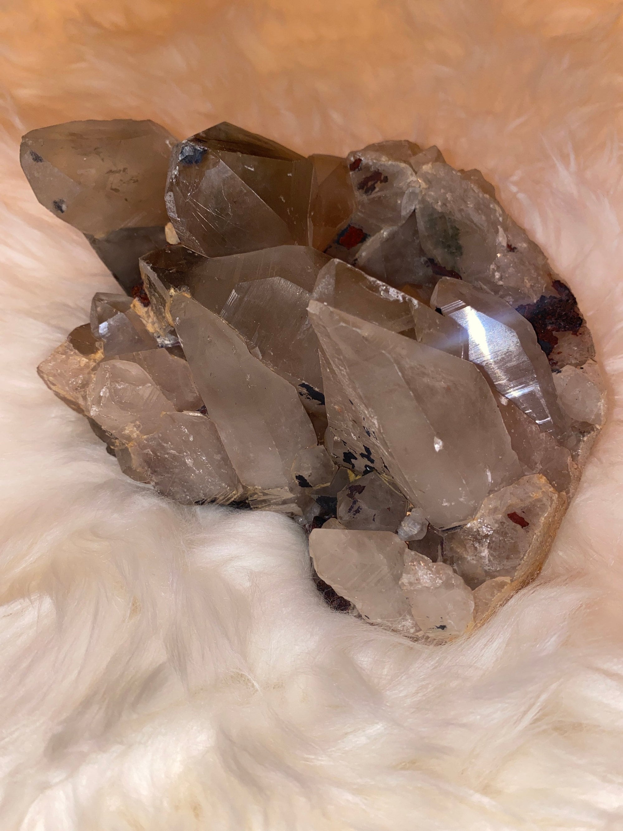 Smoky Quartz Cluster 4 LBS Origin India