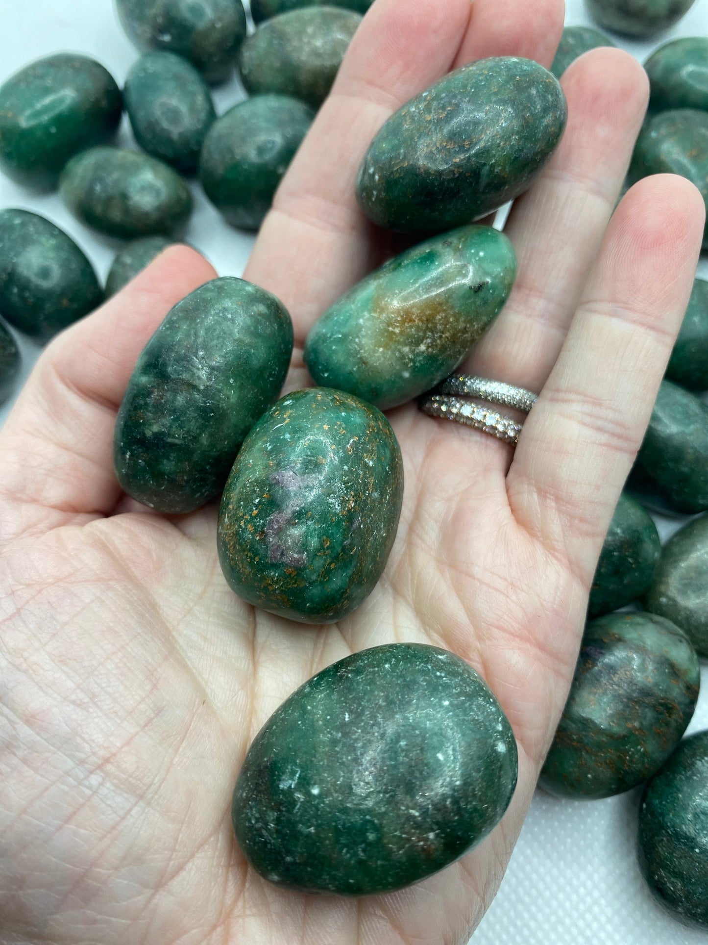 Zoisite Crystal Tumble Stone 1” - 2” Each