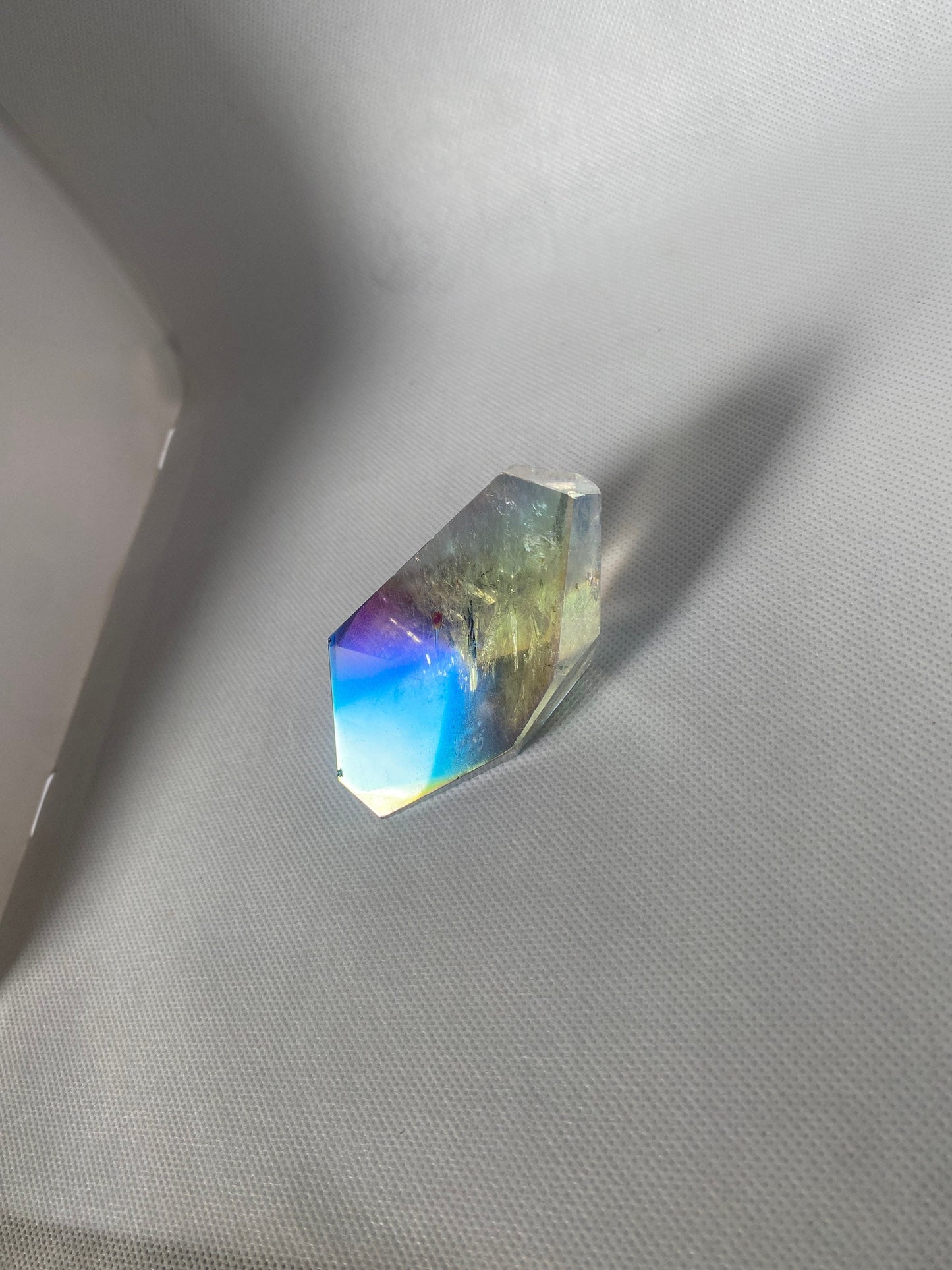 Aura Quartz Rainbow Natural Crystal 165G