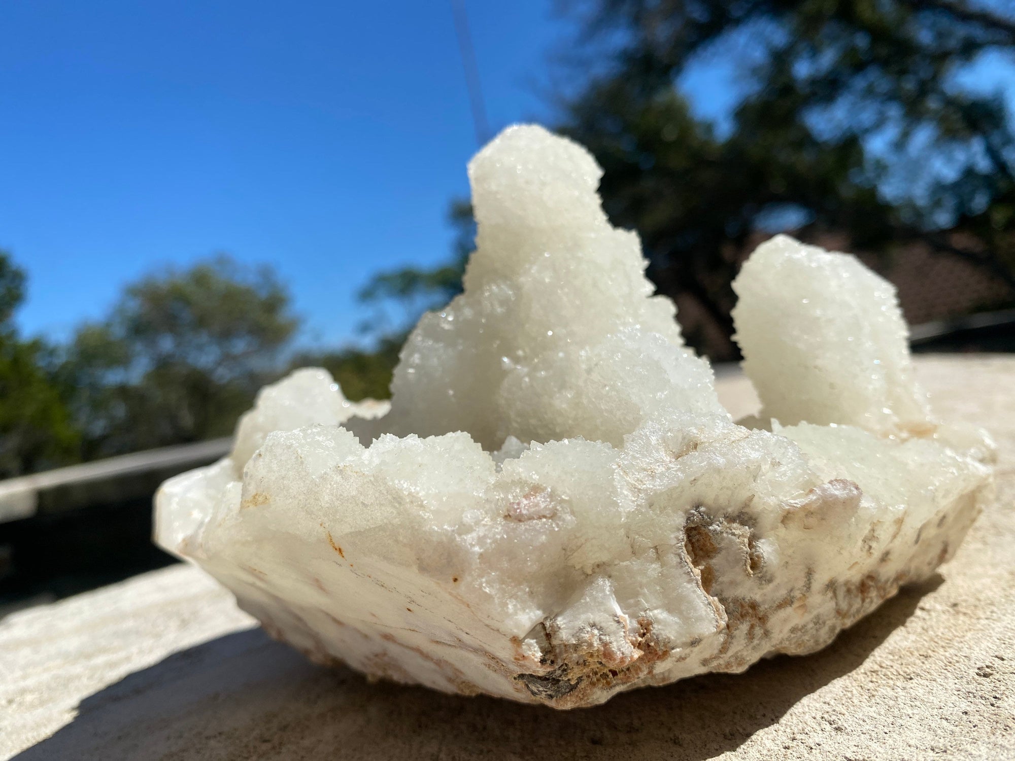 Stalactite Quartz Sugary Gem Cluster 4.4 LBS