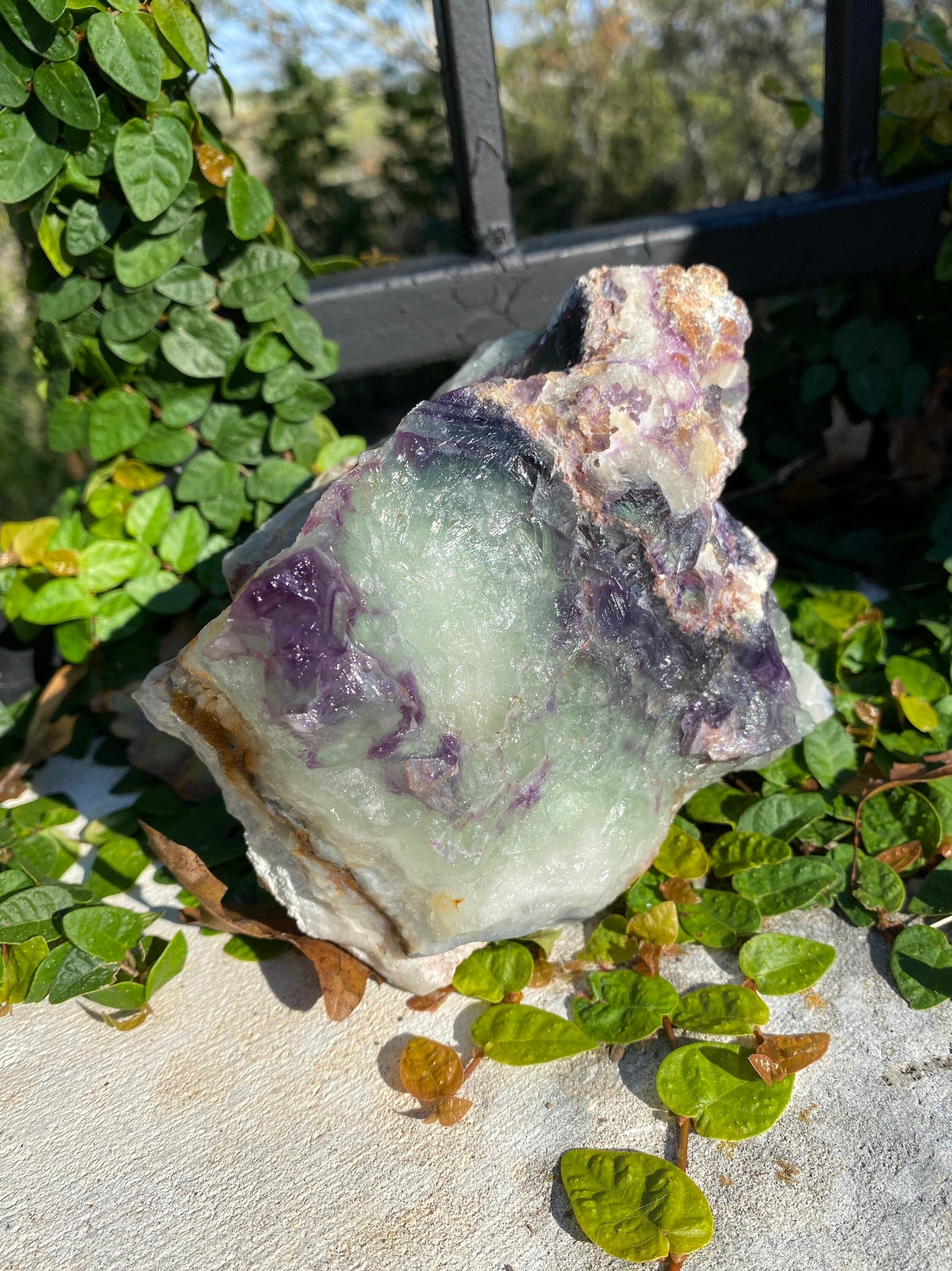 Gorgeous Rainbow Fluorite Massive 4 LB Crystal