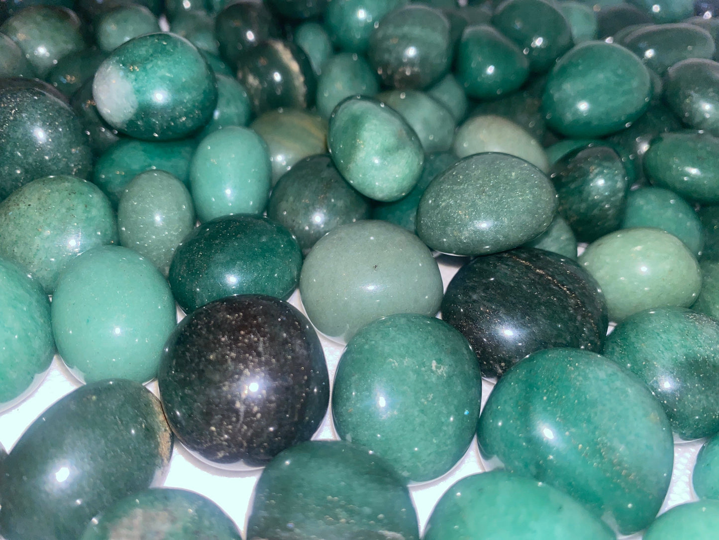 Green Strawberry Quartz Tumbled Crystal