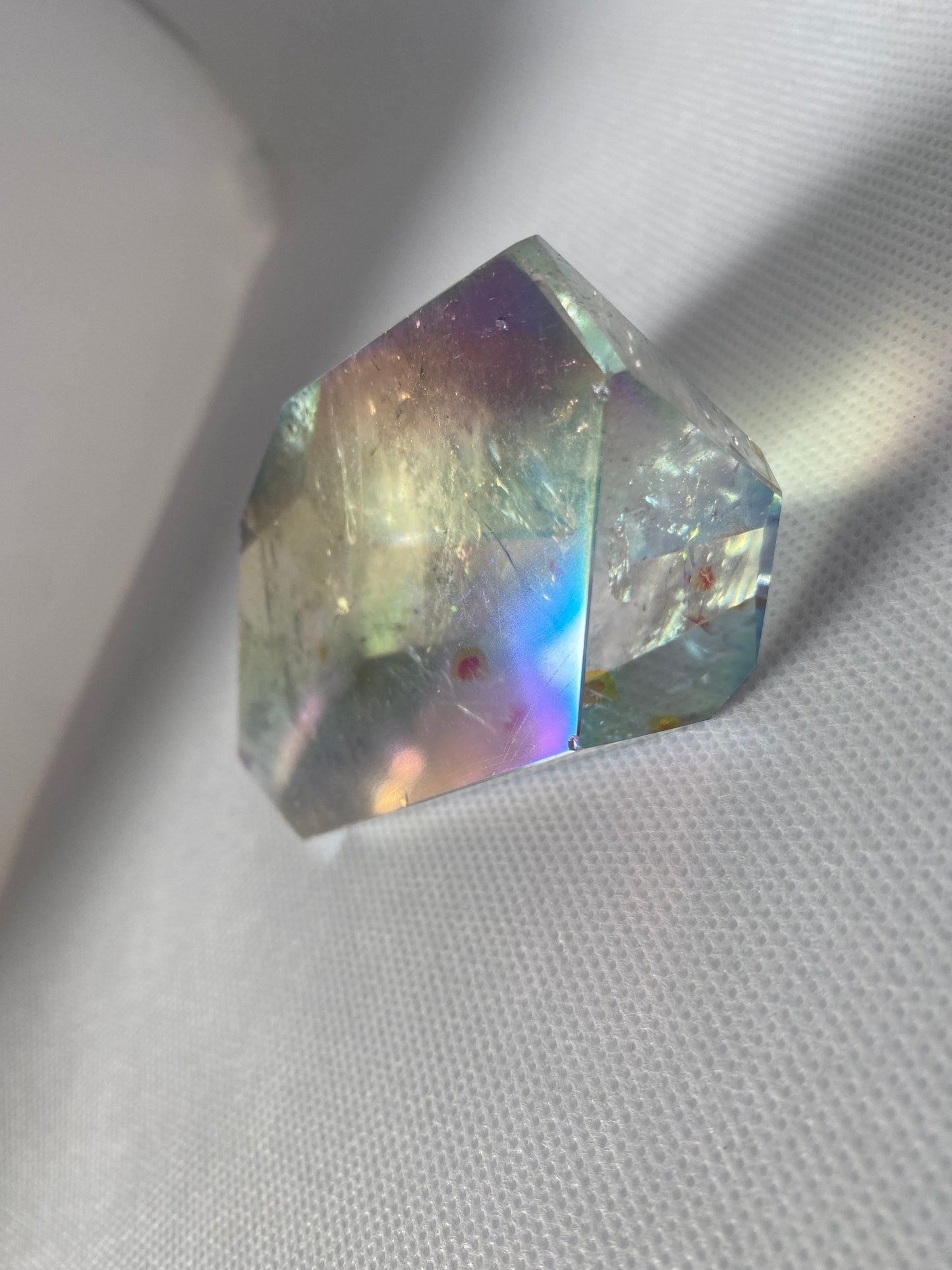 Aura Quartz Rainbow Natural Crystal 165G