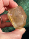 Golden Rutile Quartz Free Cut Natural Crystal 123 G