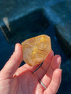 Golden Rutile Quartz Free Cut Natural Crystal 123 G